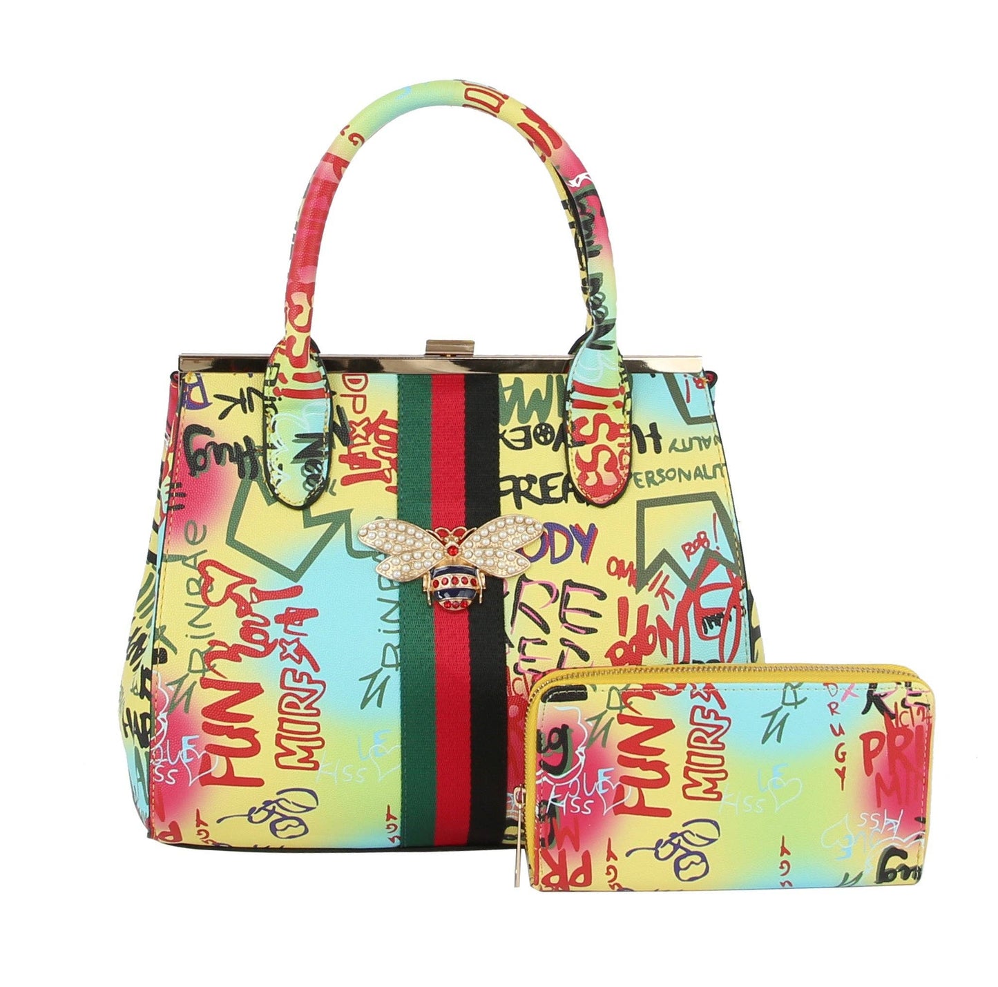 Women Handbag Satchel purse set Tote Bag