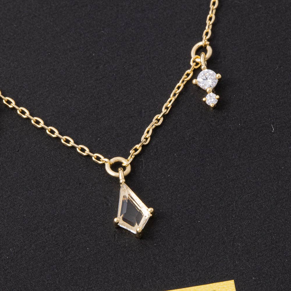 Kite Drop And Charm Station Necklace