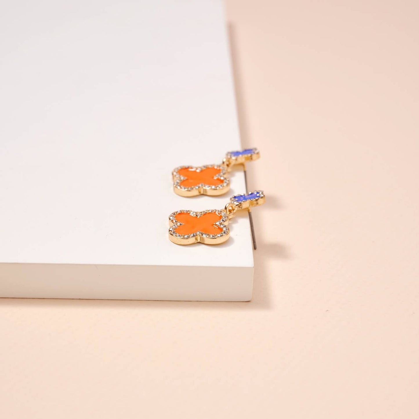 Game Day Enamel Clover Dangling | Earrings