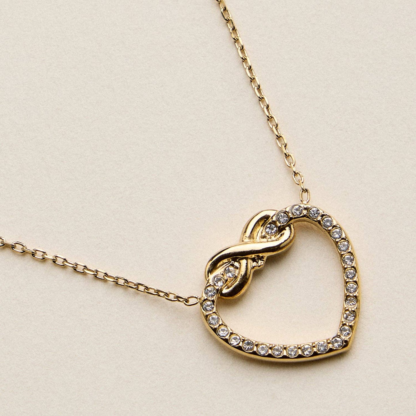 Stainless Steel Infinity Heart Necklace