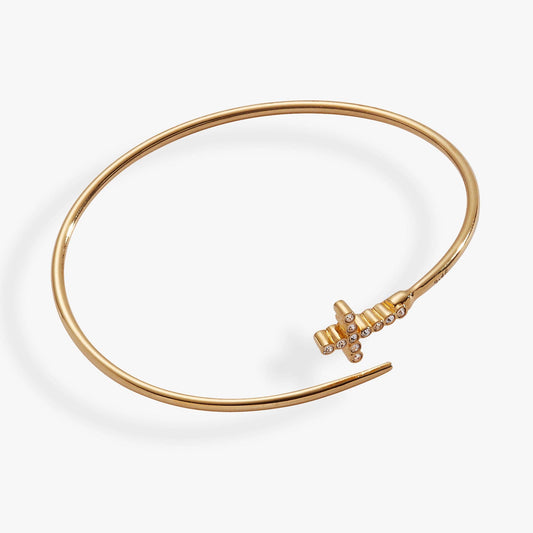 Faith Bespoken Cross Bangle