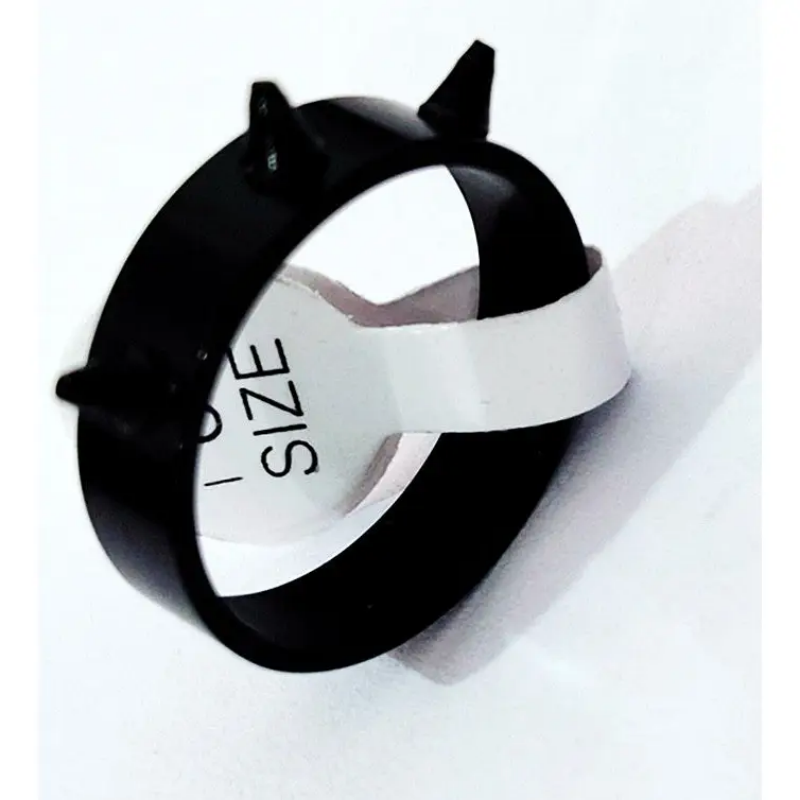 Spike Self Defense Minimalist Band Ring in Stainless Steel