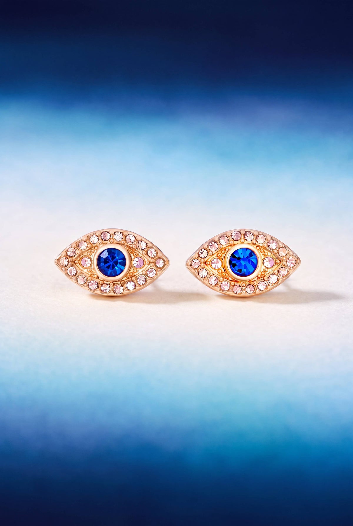 Pave Evil Eye Studs