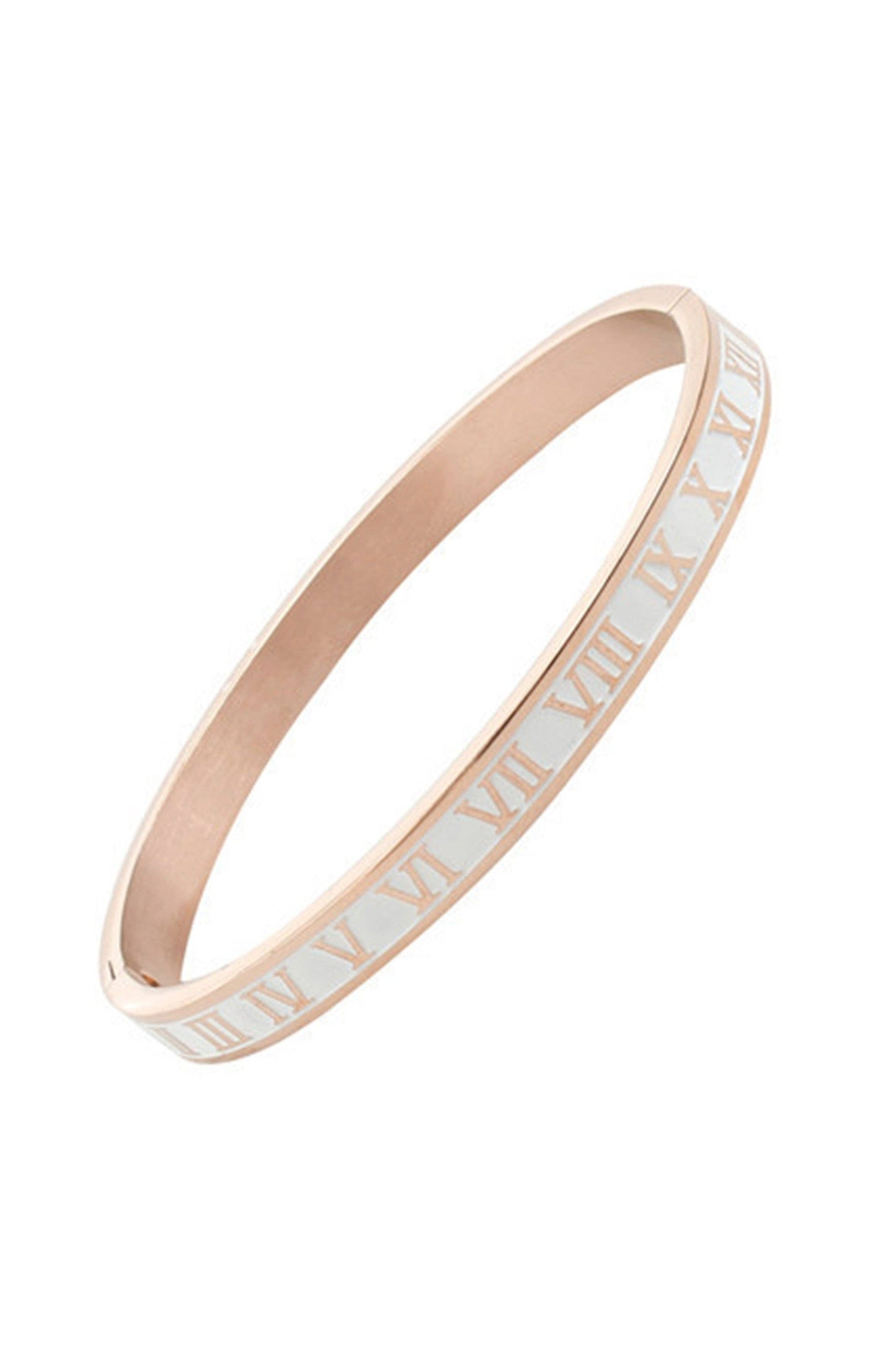 Stainless Steel Roman Numerals Bracelet
