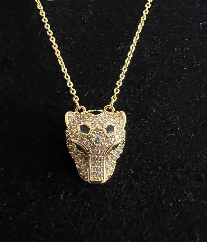 Panther Earrings & Necklace Set