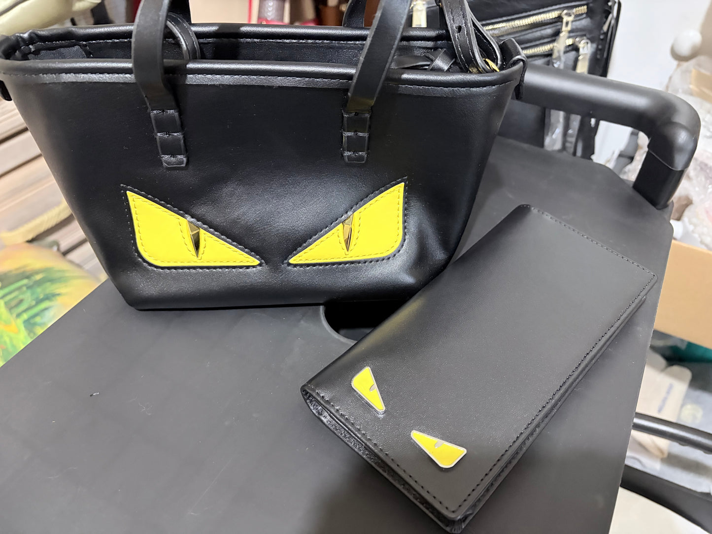 “Monster Eyes” Handbag & Wallet Set