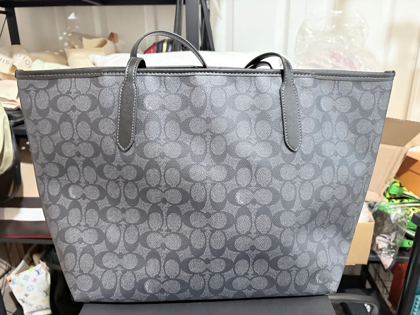 Celestial Black Cat & Moon Tote with Matching ID Wallet