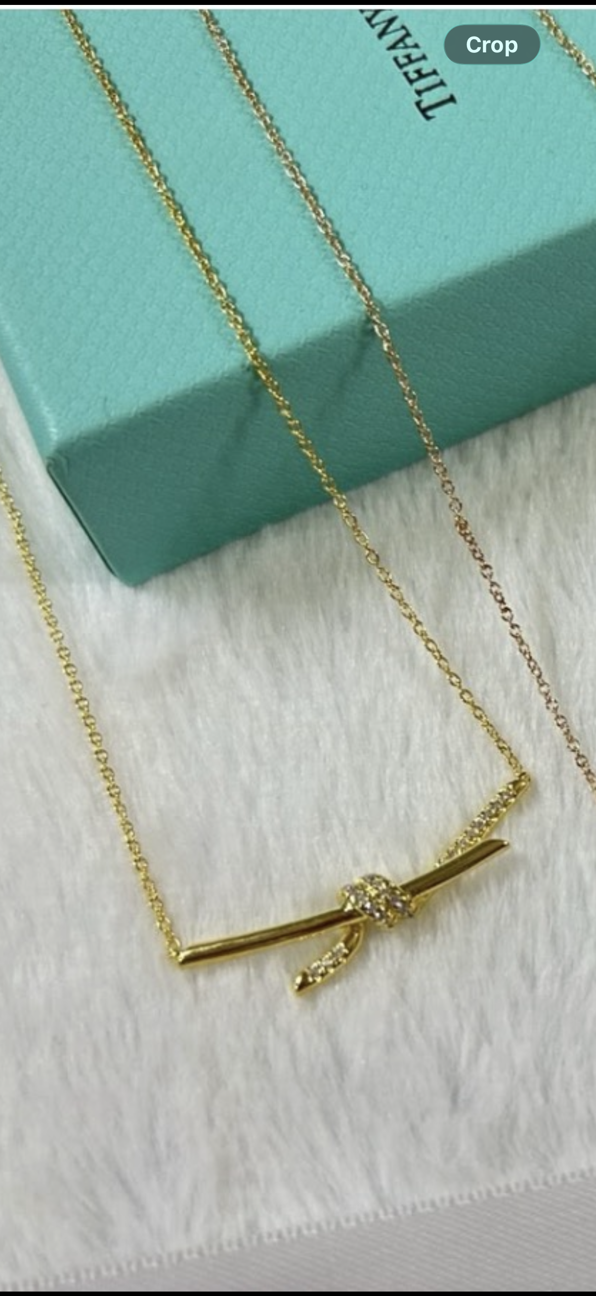 Crystal Knot Pendant Necklace