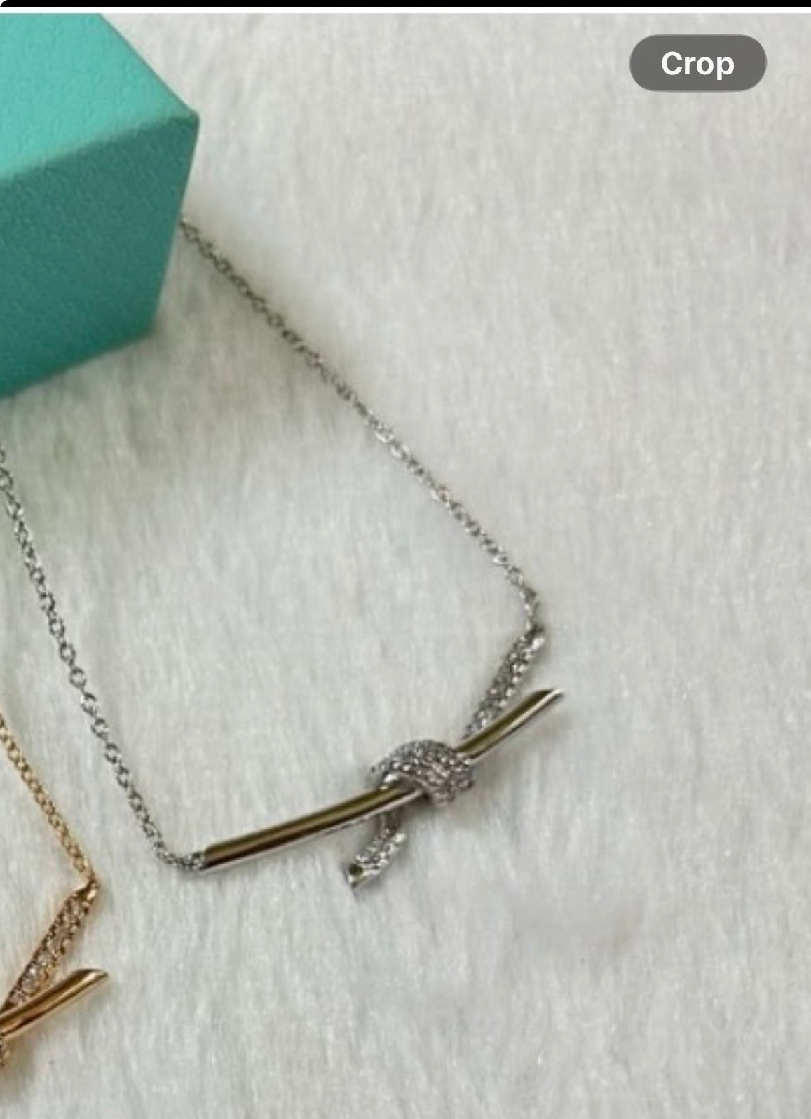 Crystal Knot Pendant Necklace