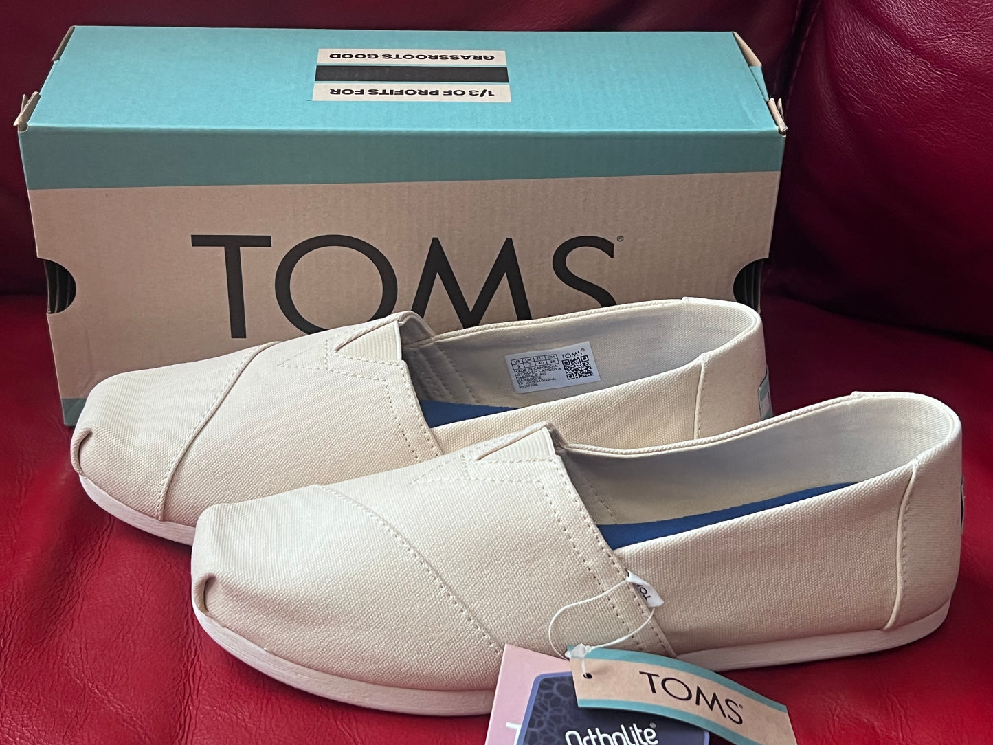 Authentic Toms Alpargata Light Orchid Color Changing Tie Dye Womens Slip Ons size 9