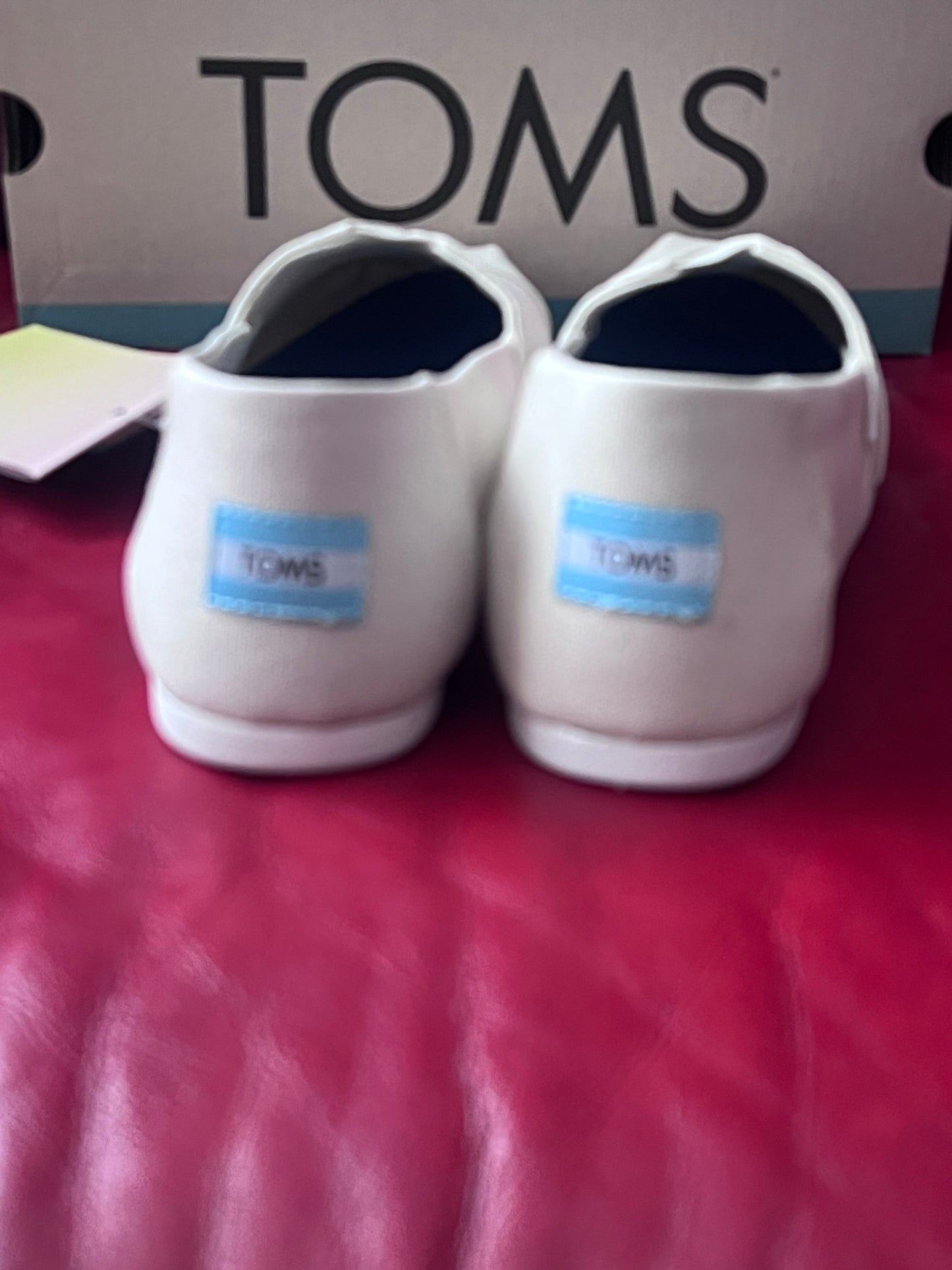 Authentic Toms Alpargata Light Orchid Color Changing Tie Dye Womens Slip Ons size 9