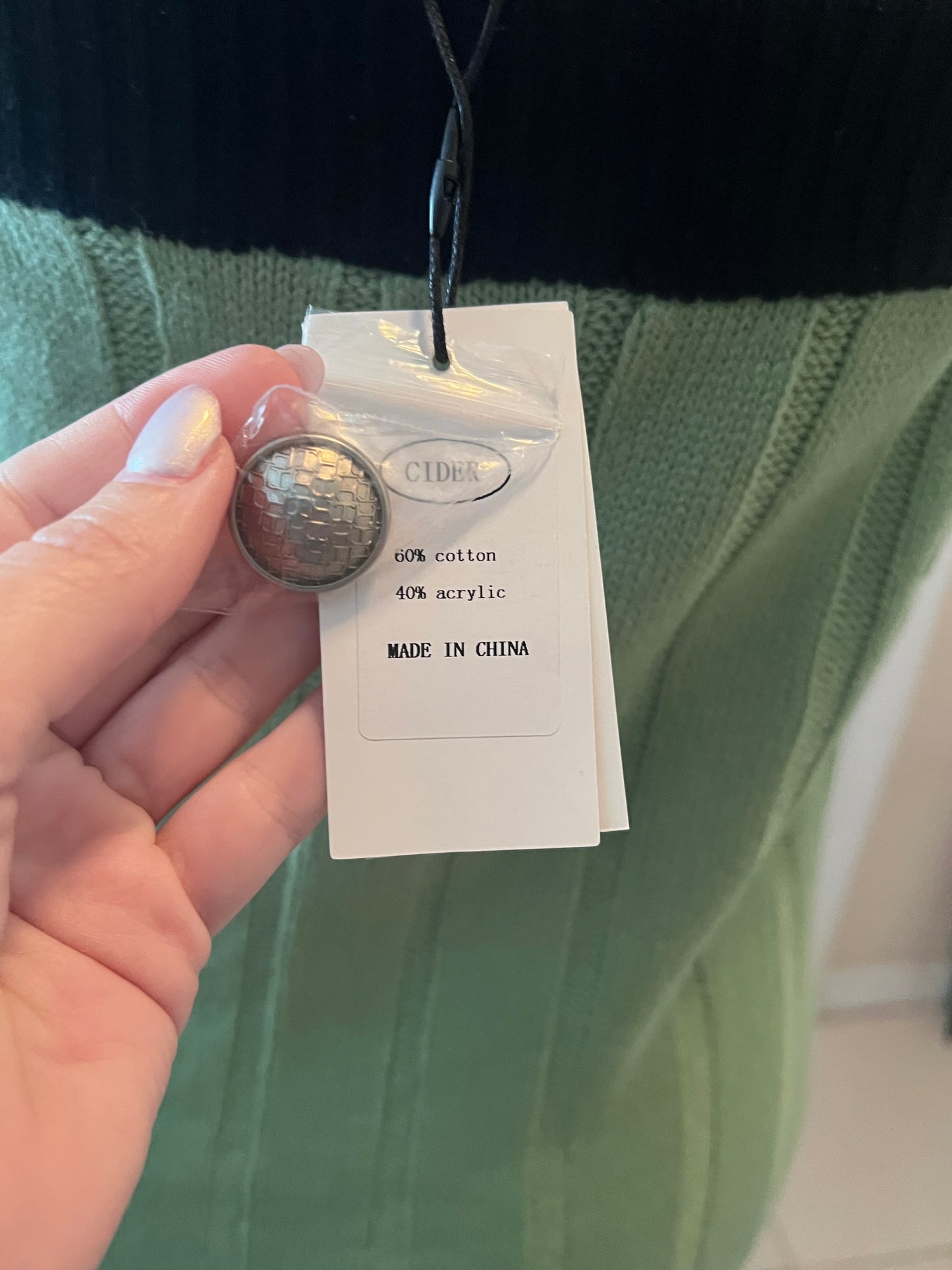 CIDER Ribbed Knit Strapless Midi Dress – Size Large