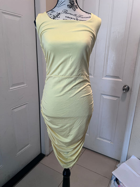SHEIN Ruched Bodycon Midi Dress – Size Large – Never Worn