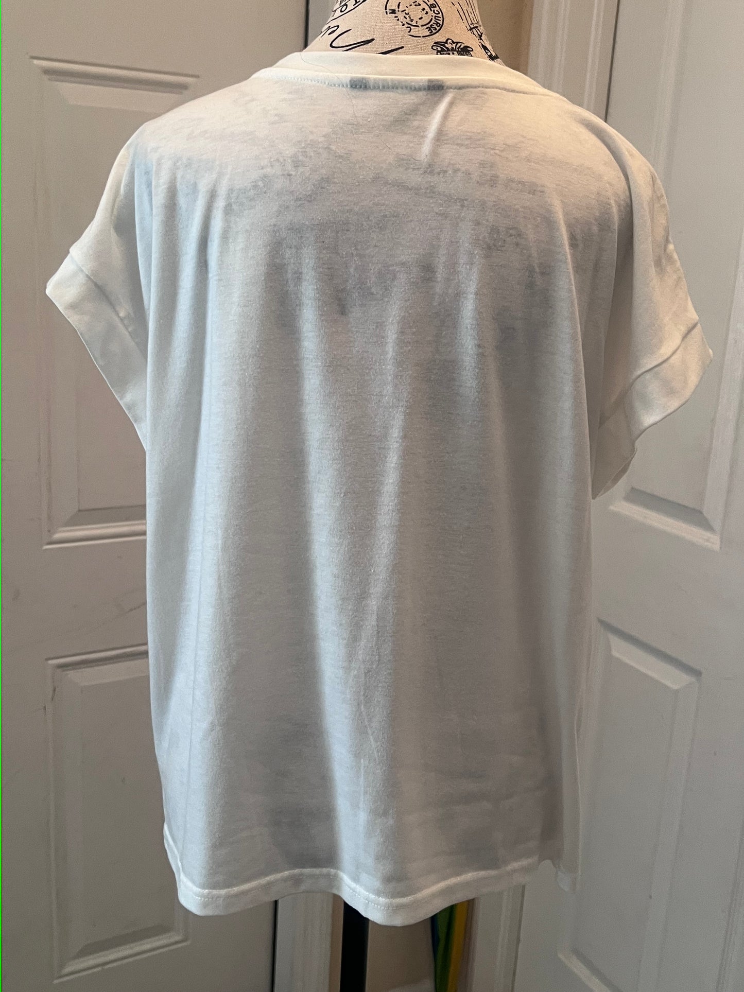 SHEIN White Flamingo T-Shirt – Size 8/10