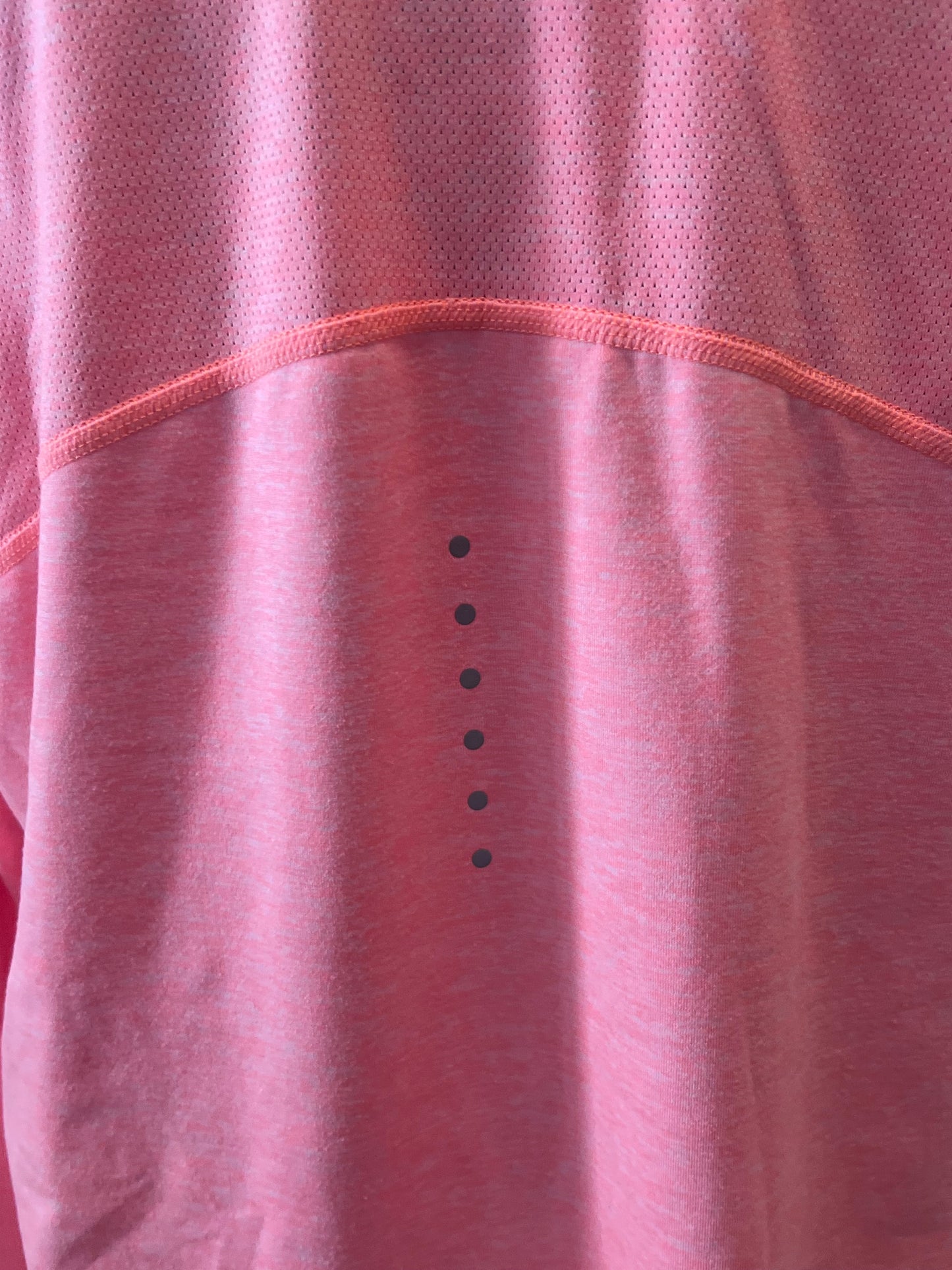 Nike Dri-FIT Quarter-Zip Running Top Women's Medium Pink Long Sleeve
