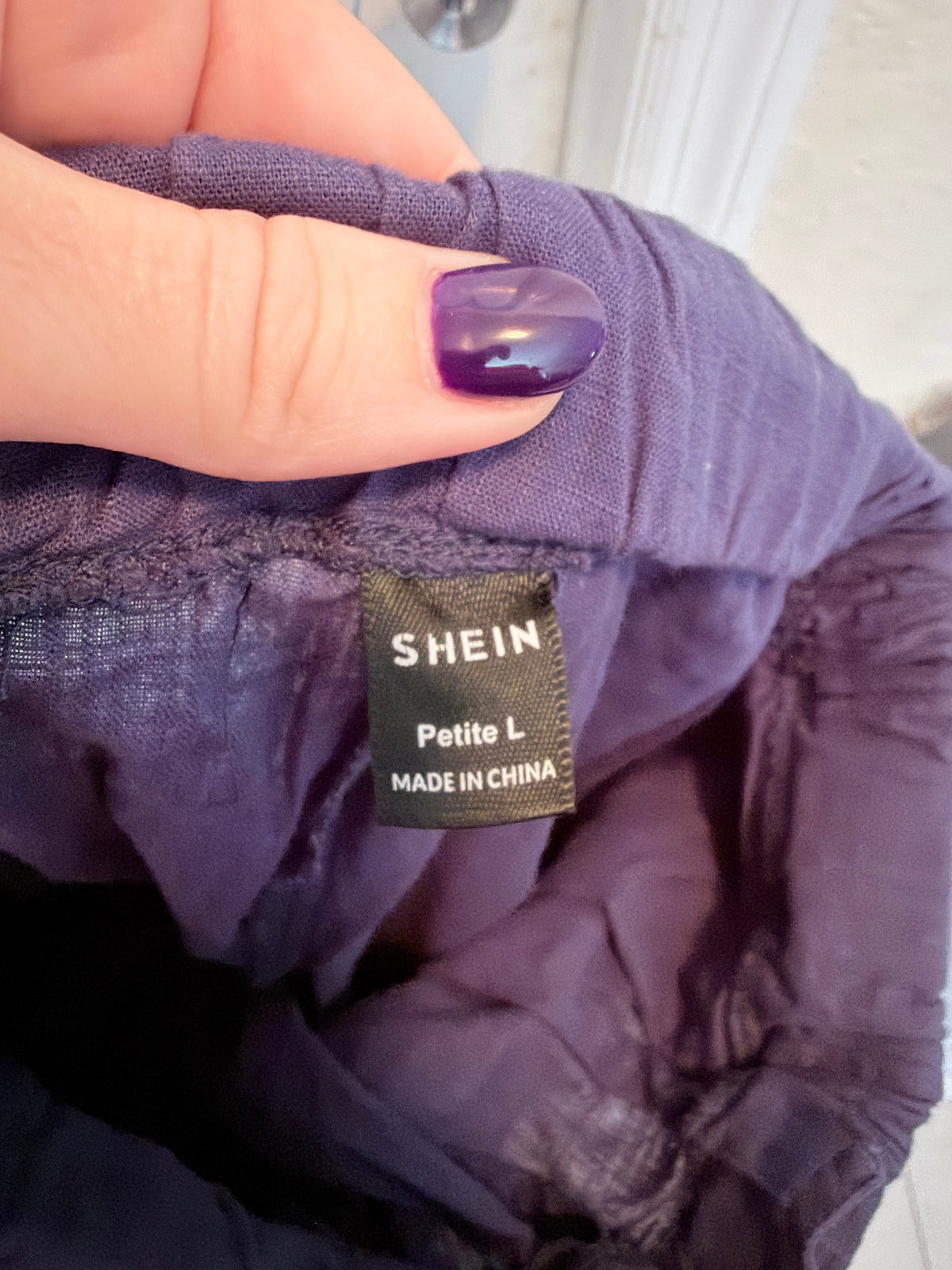 SHEIN Petite Large Blue Jogger Pants