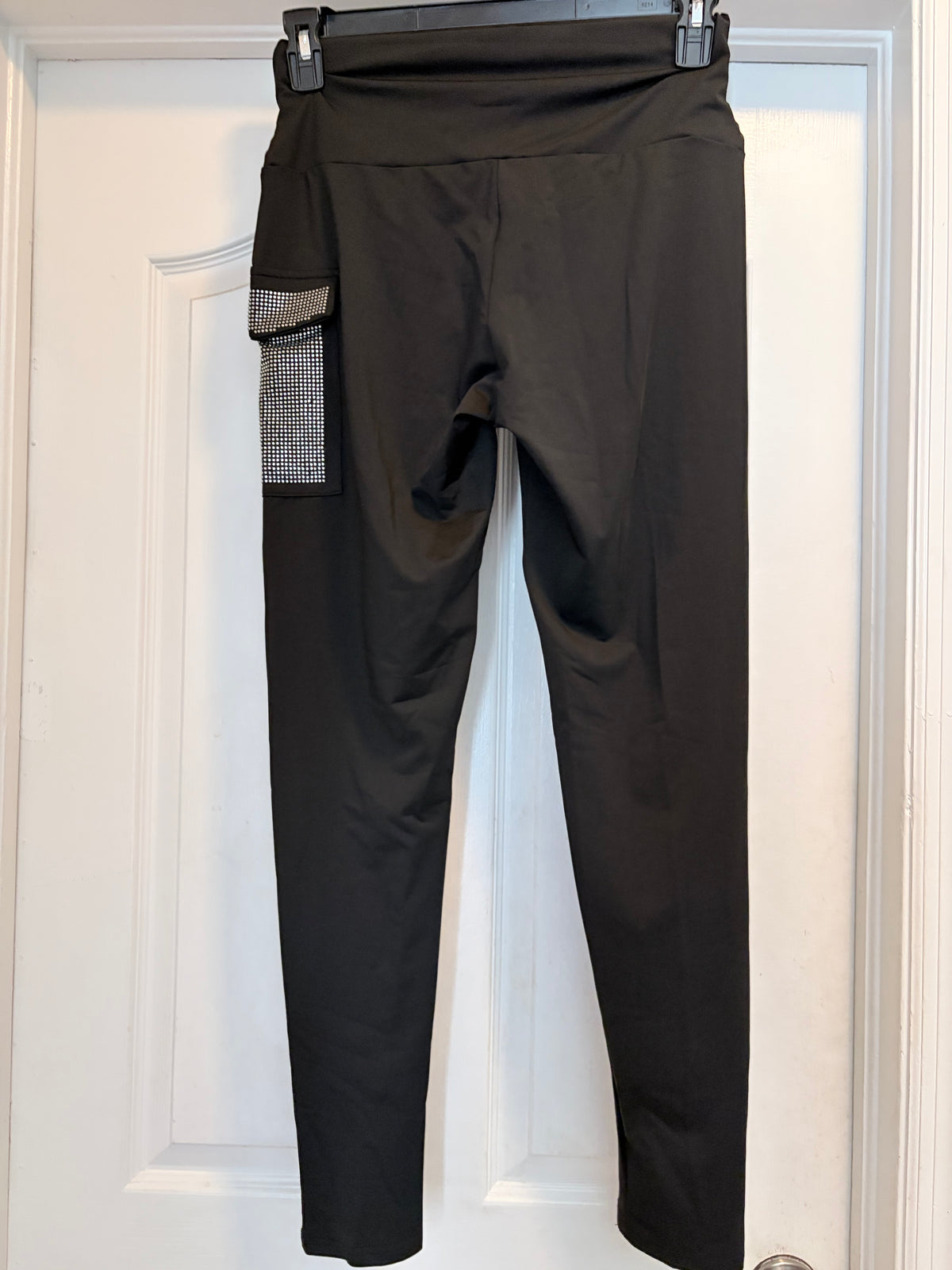 SHEIN Large Black Rhinestone Cargo Pants