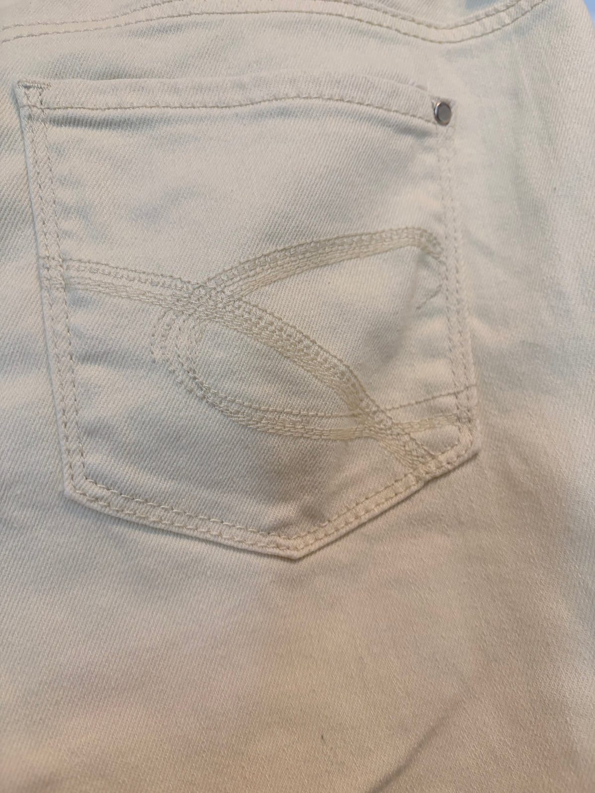 Chico’s Platinum Size 1 Light Yellow Cropped Jeans