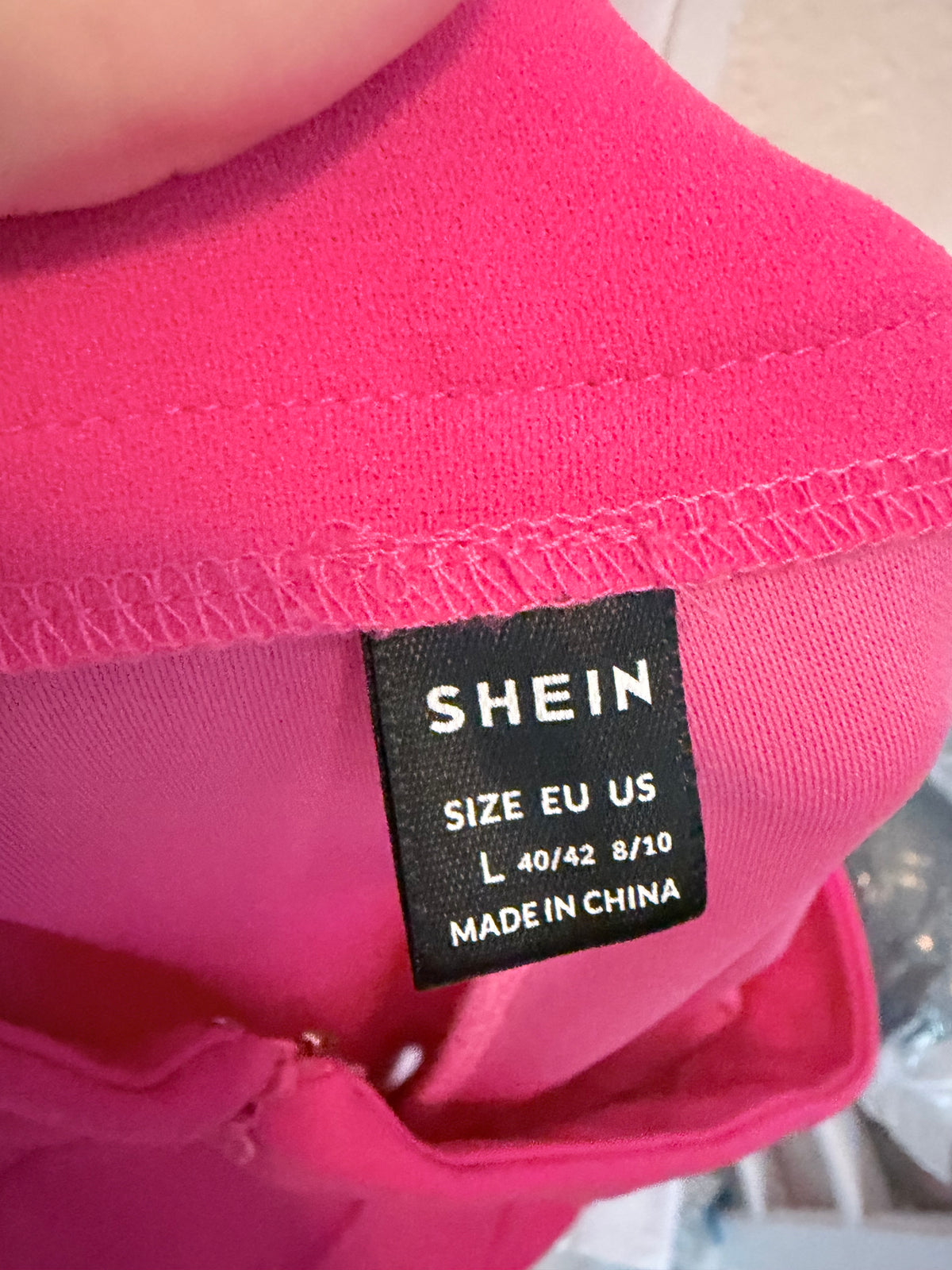 Shein Large Hot Pink Cropped Dress Pants