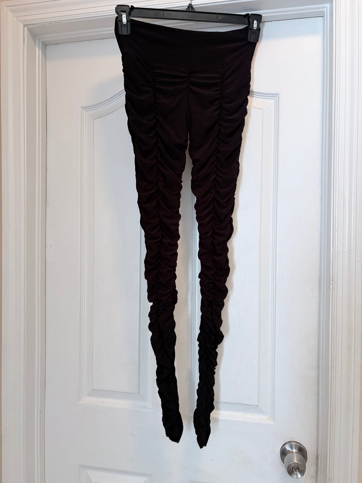 Forplay Black Ruched Leggings Pants Estimated Small