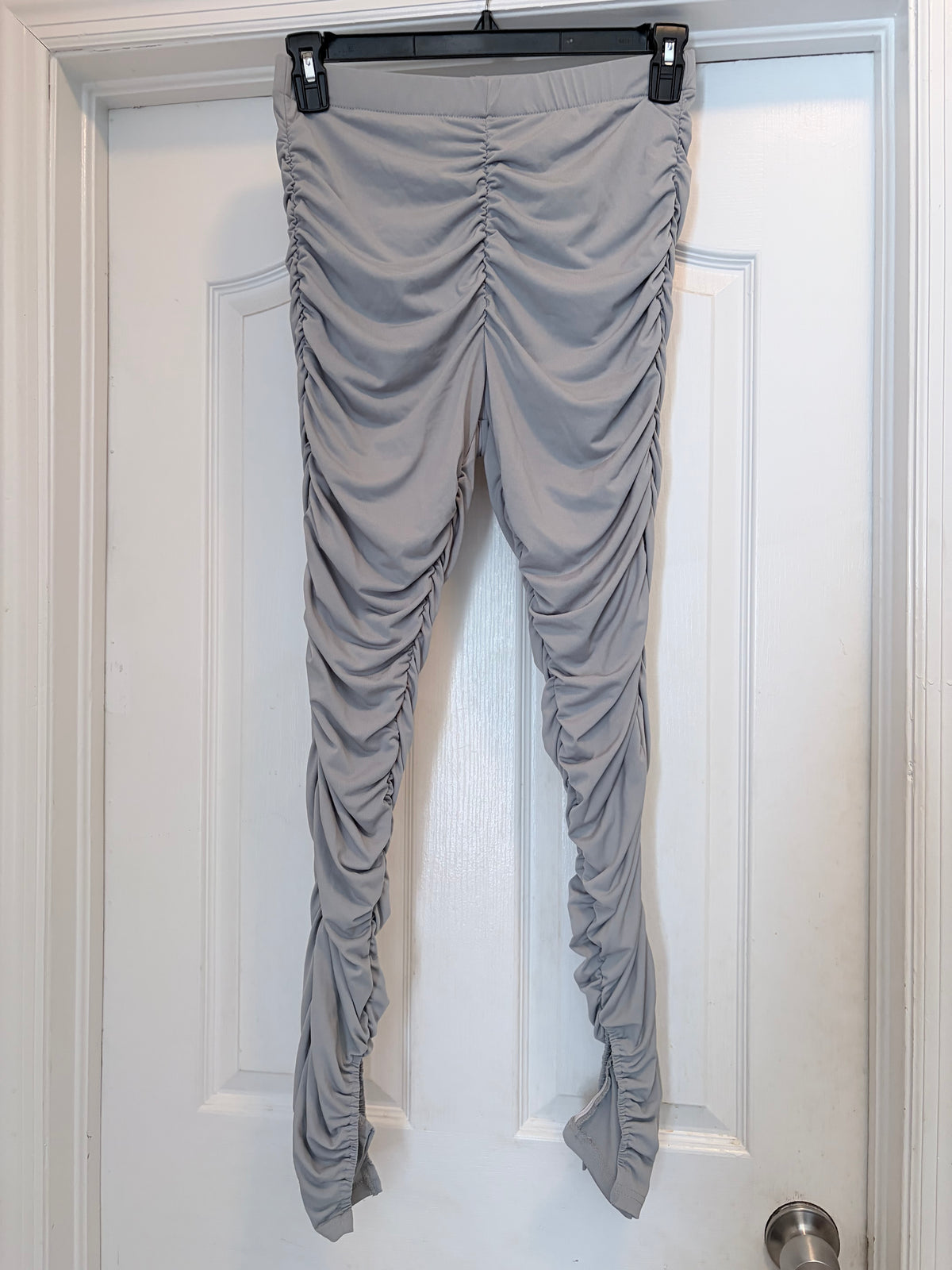 Shein Curve 0XL Gray Ruched Stacked Leggings