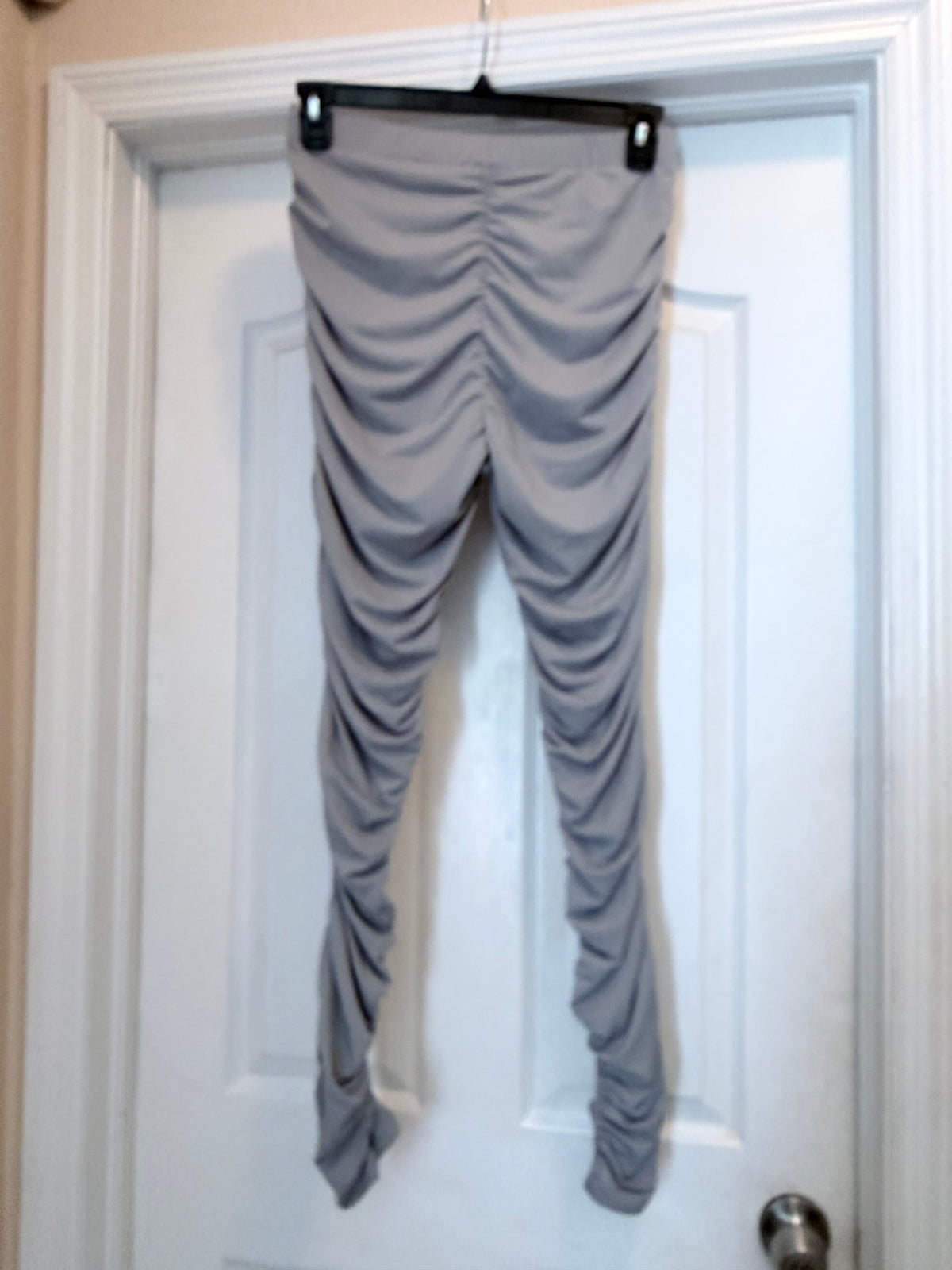 Shein Curve 0XL Gray Ruched Stacked Leggings
