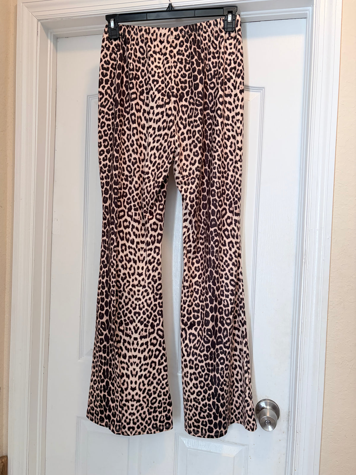 Shein XL Leopard Print Flare Pants