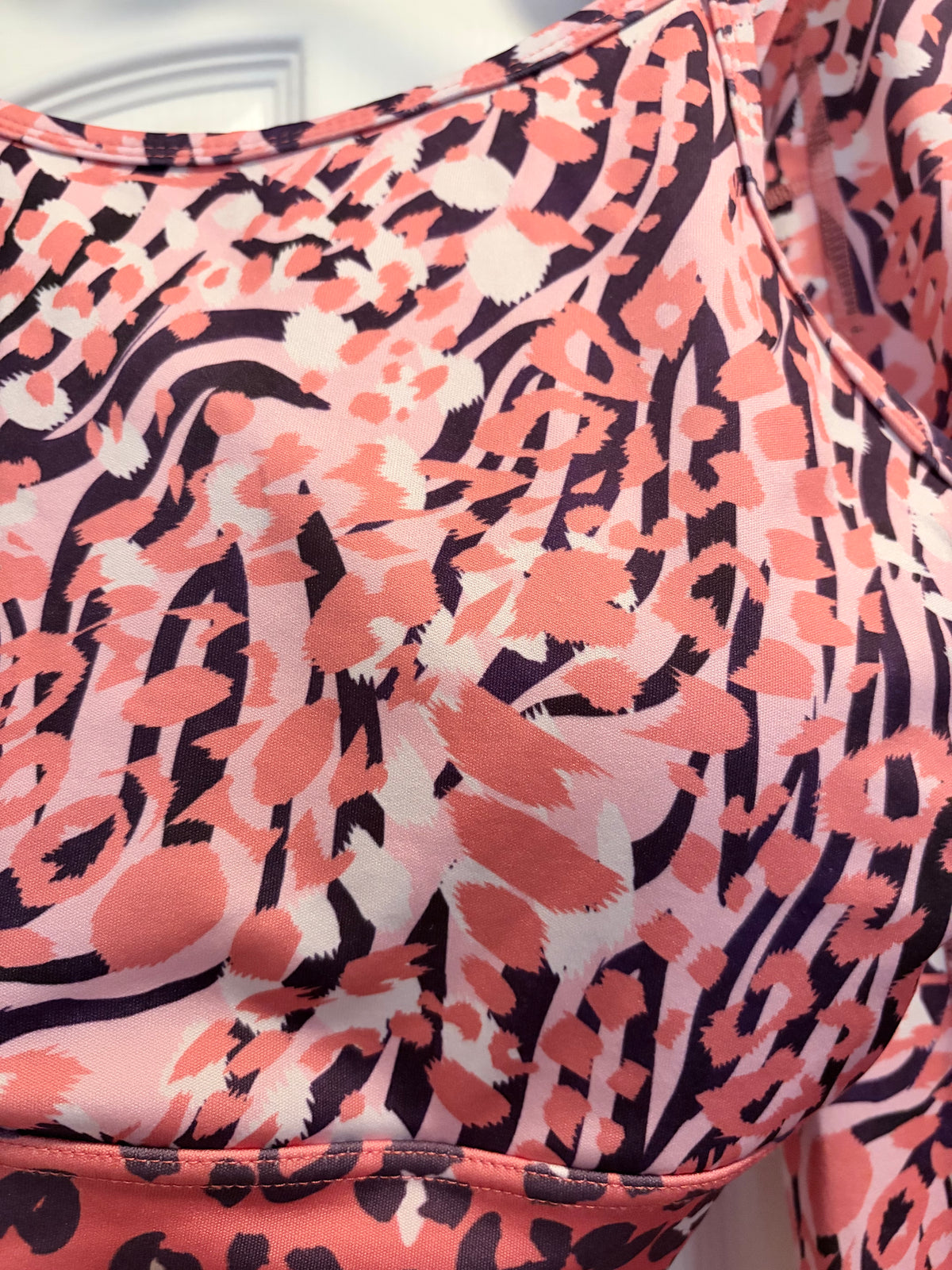 Dyce Active Large Pink Animal Print Sports Bra & Leggings Set