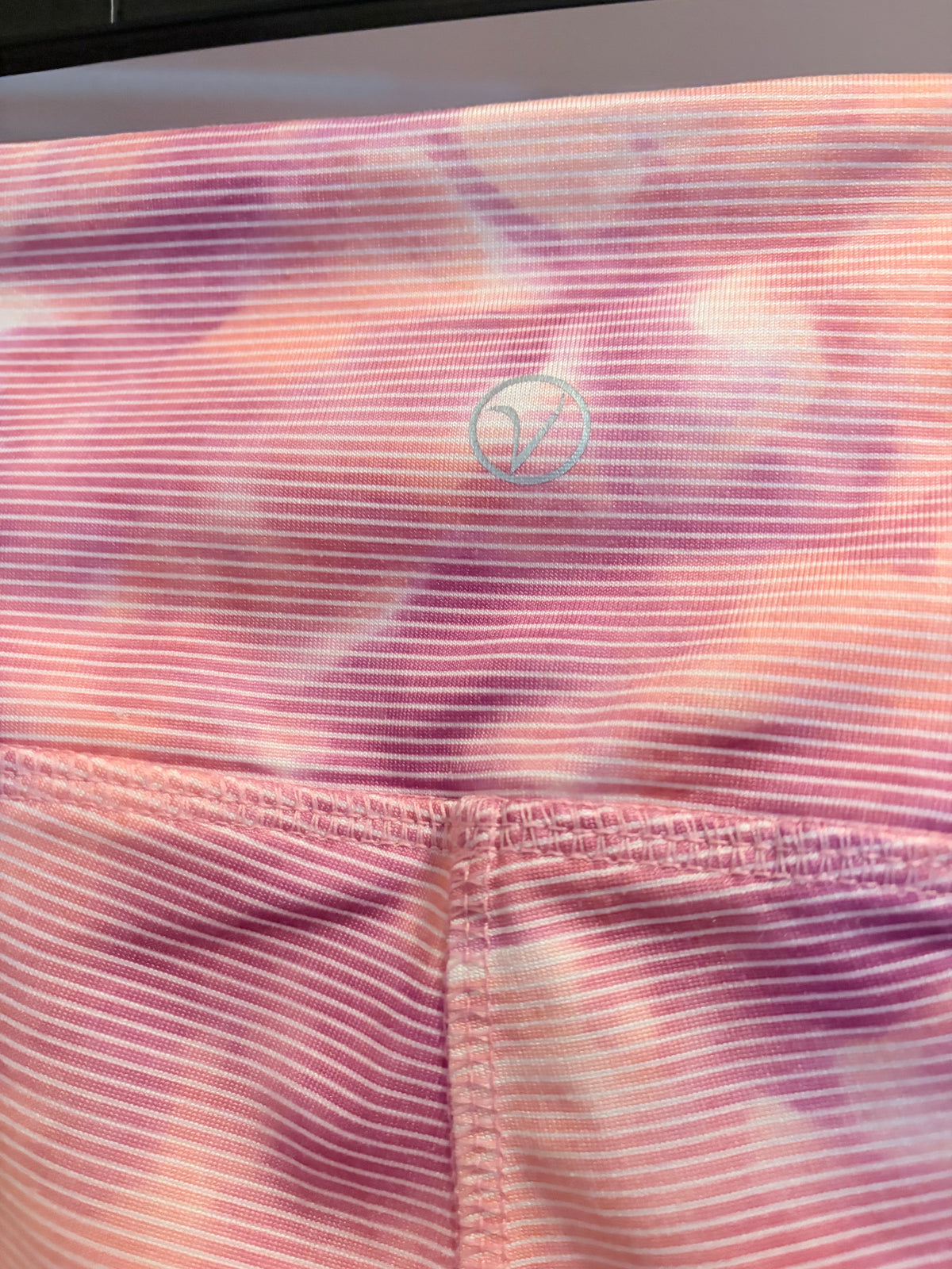 Vogo Athletica Large Pink Tie Dye Workout Shorts