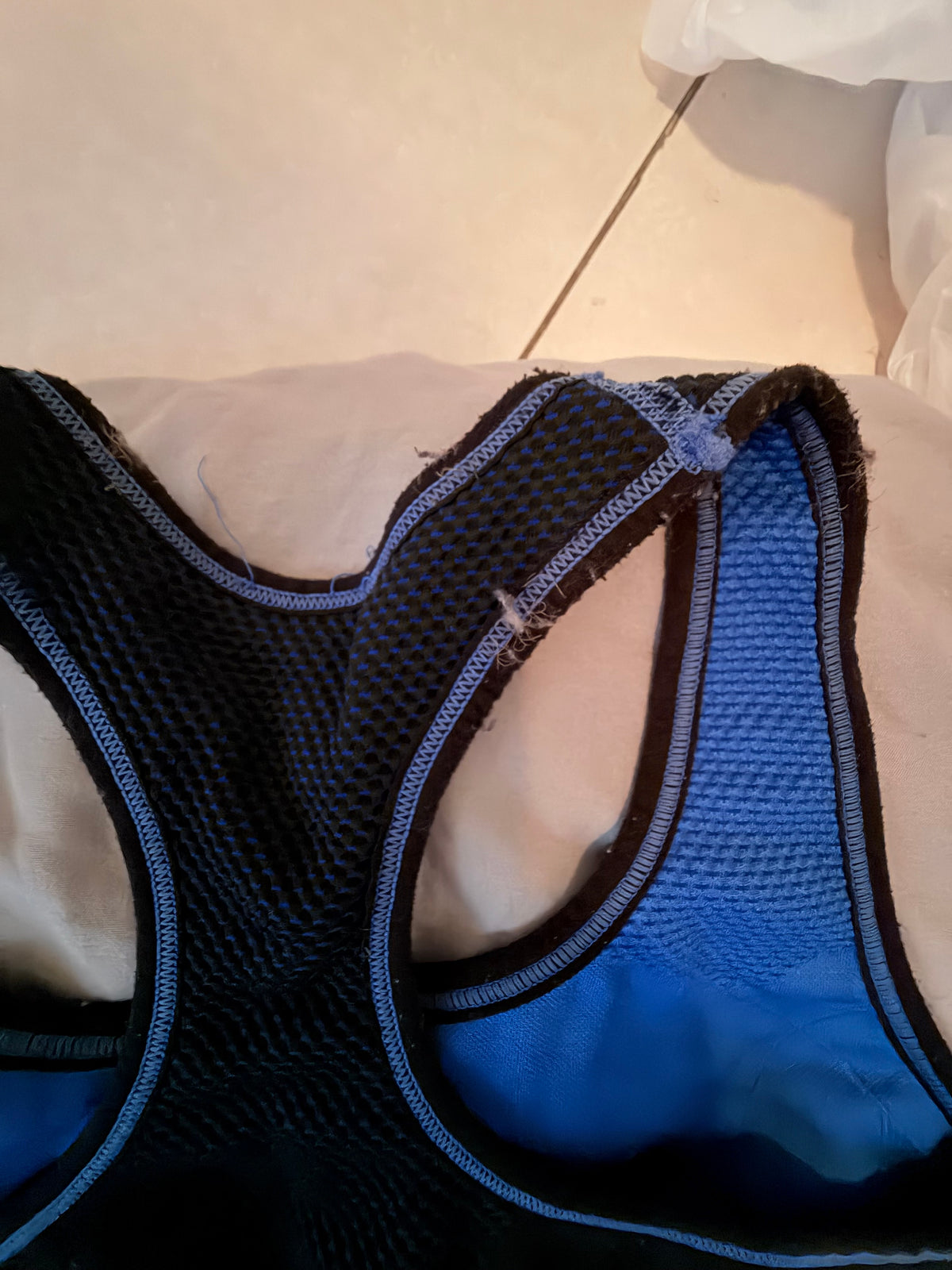 Danskin Reversable Blue & Black Racerback Sports Bra