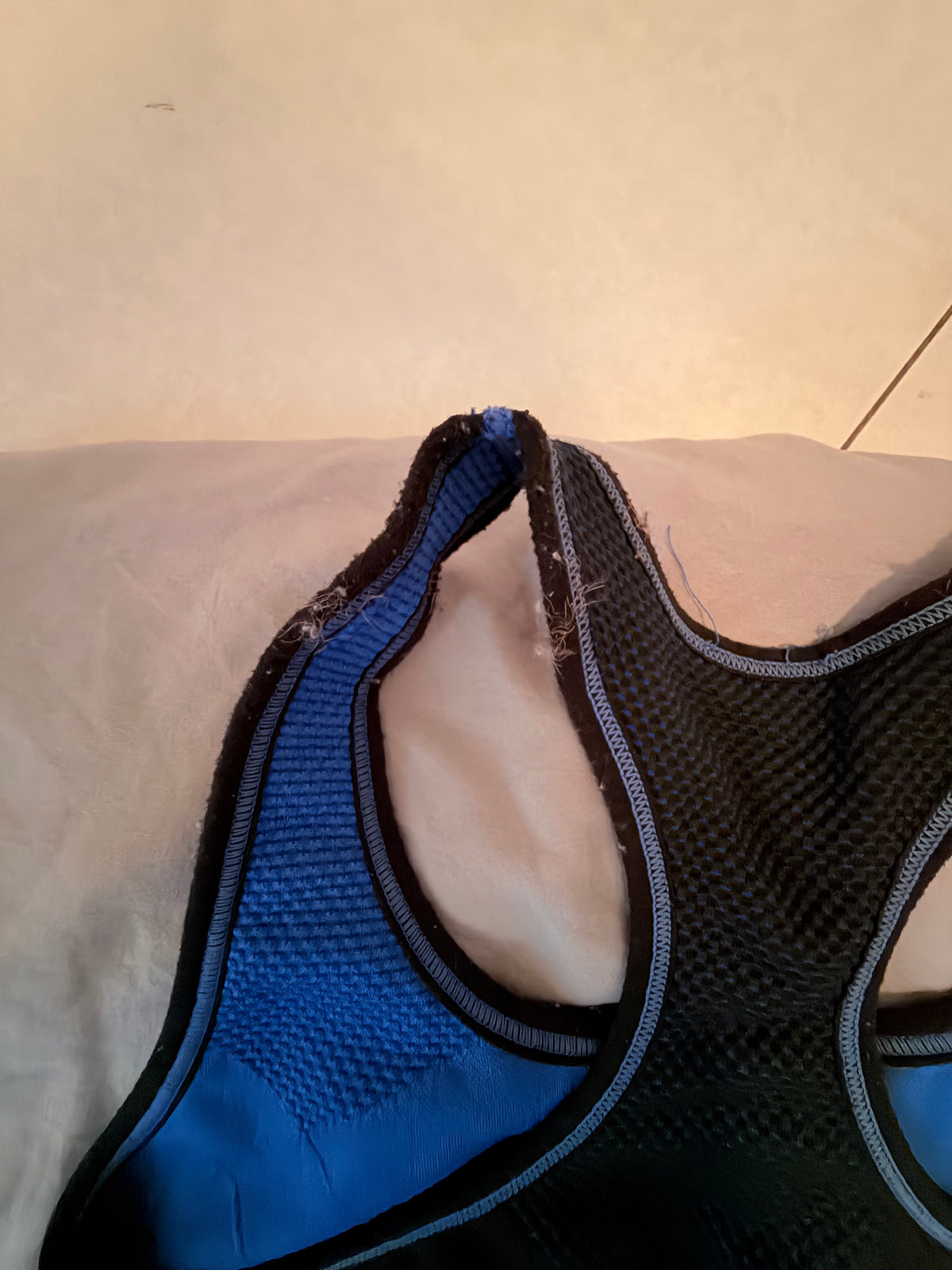 Danskin Reversable Blue & Black Racerback Sports Bra