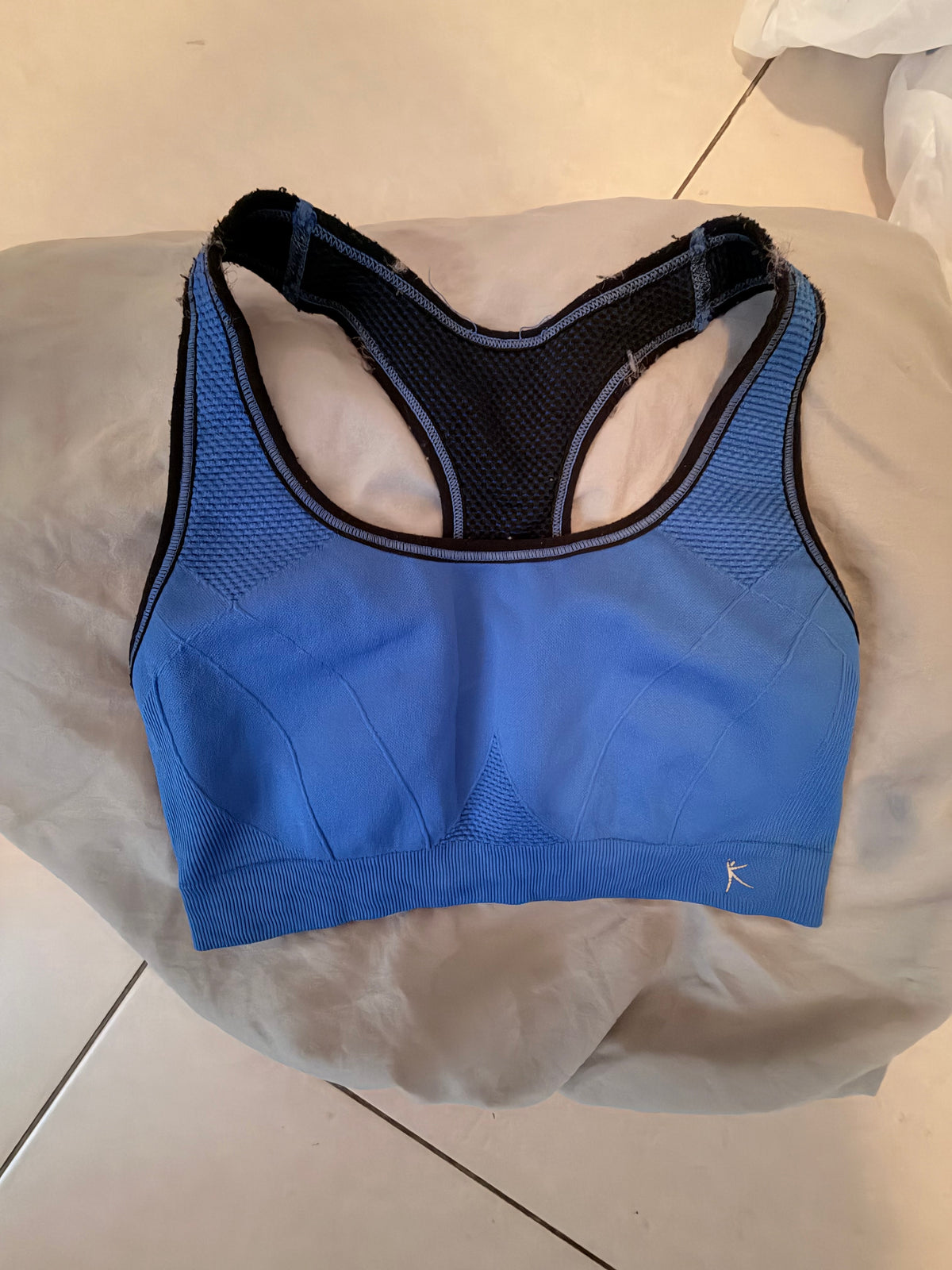 Danskin Reversable Blue & Black Racerback Sports Bra