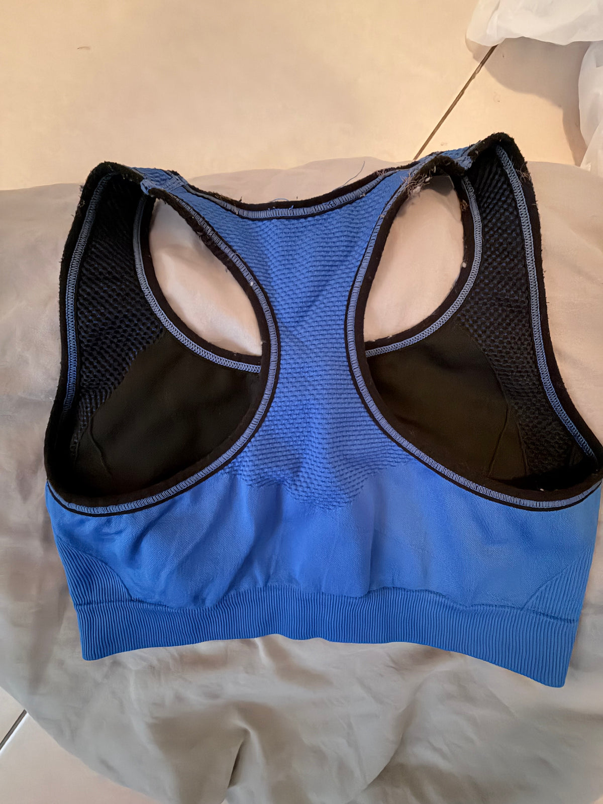 Danskin Reversable Blue & Black Racerback Sports Bra
