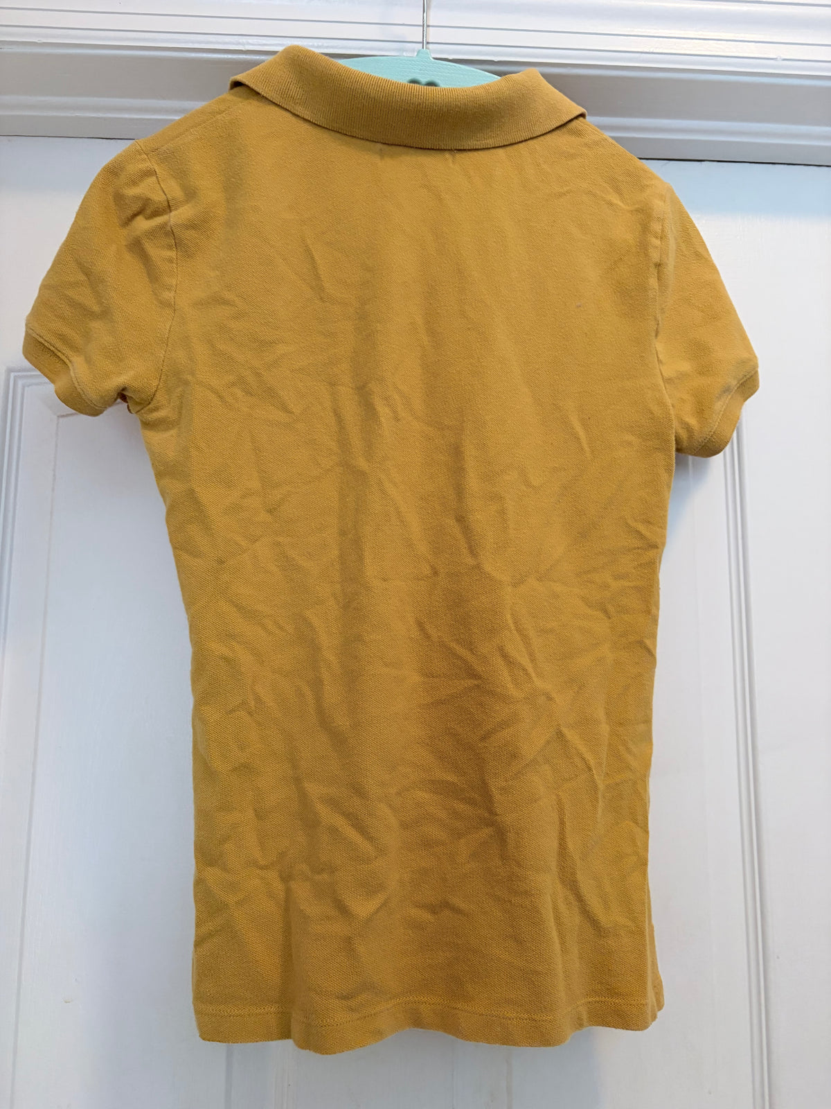 Aeropostale Girls Medium Mustard Yellow A87 Polo Shirt