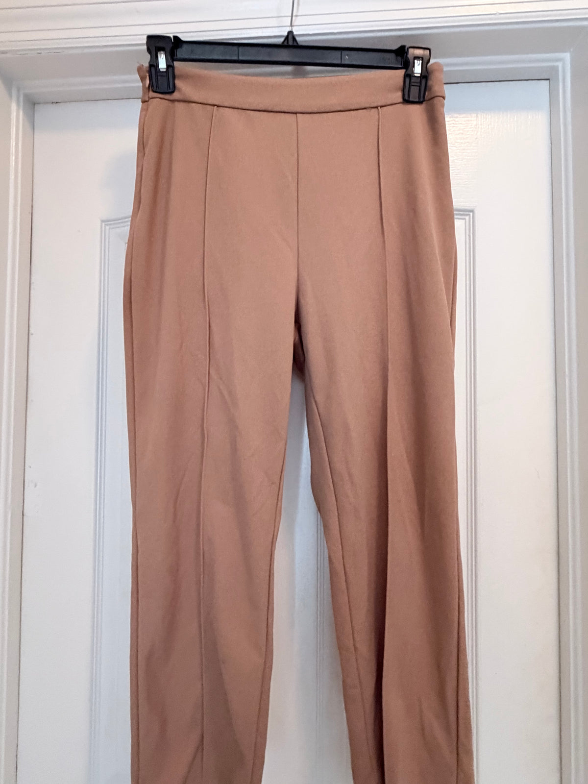 SHEIN Large Camel Brown High Waist Pants