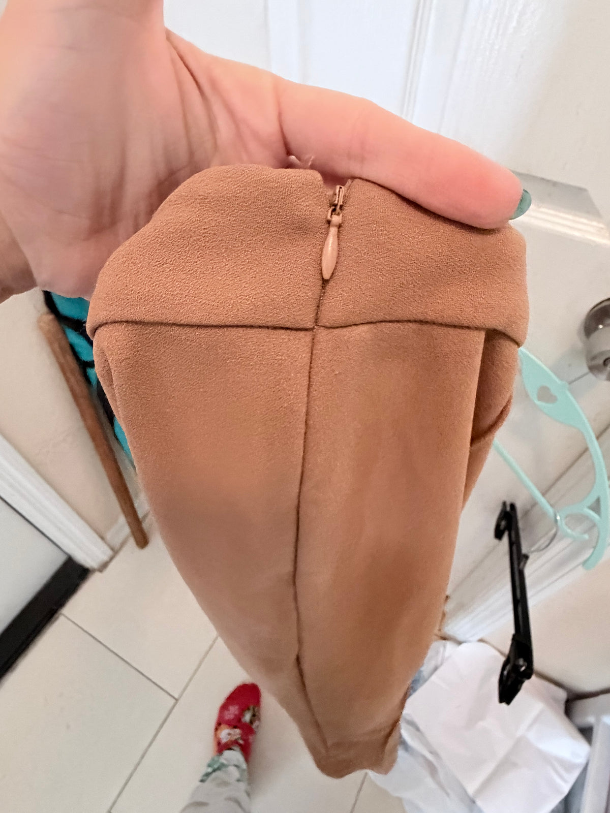 SHEIN Large Camel Brown High Waist Pants