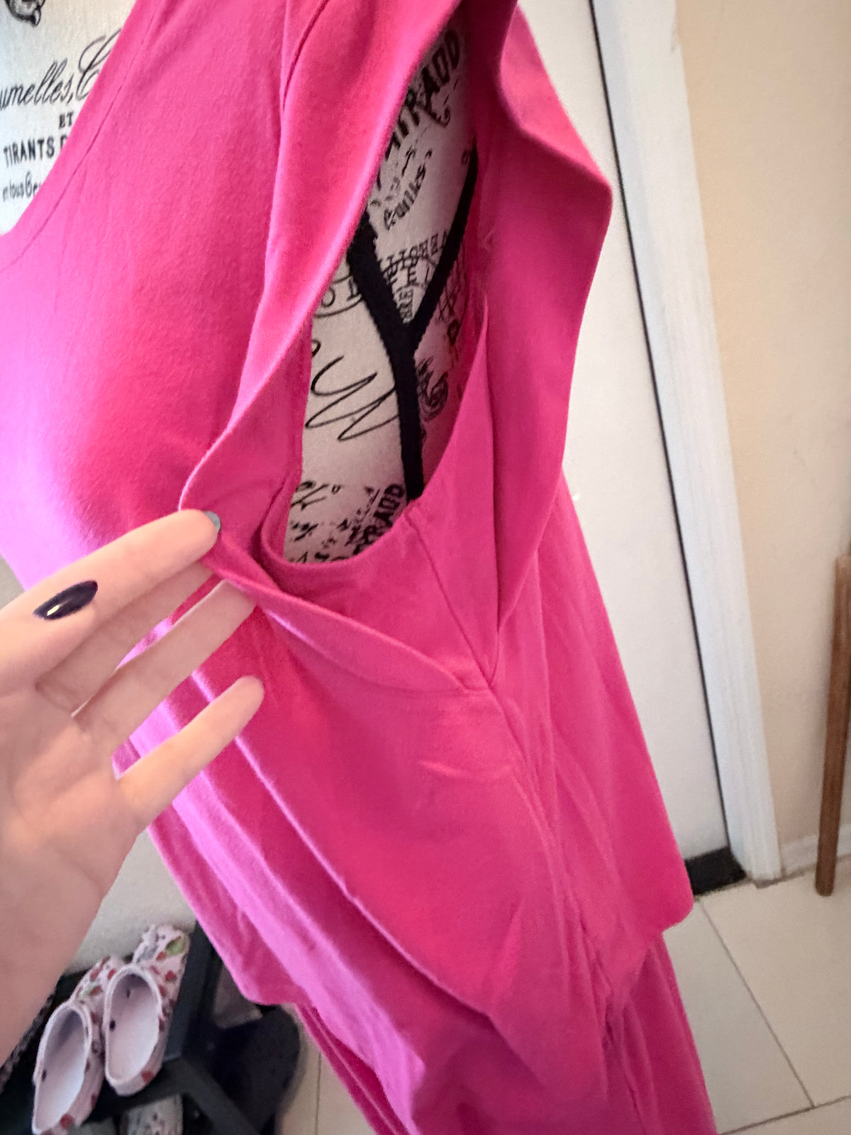 Hot Pink Wide Leg Lounge Set Size Large