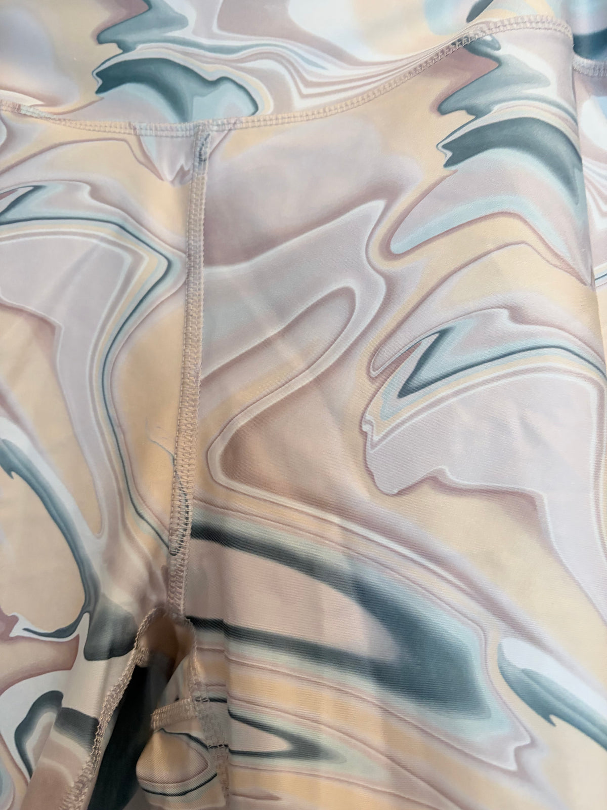 Marika Marble Swirl Sports Bra & Biker Shorts Set Size XL