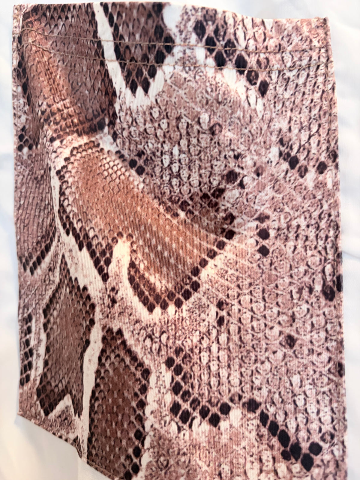 SHEIN White Button-Up Shirt & Snakeskin Print Pants Set Size XL