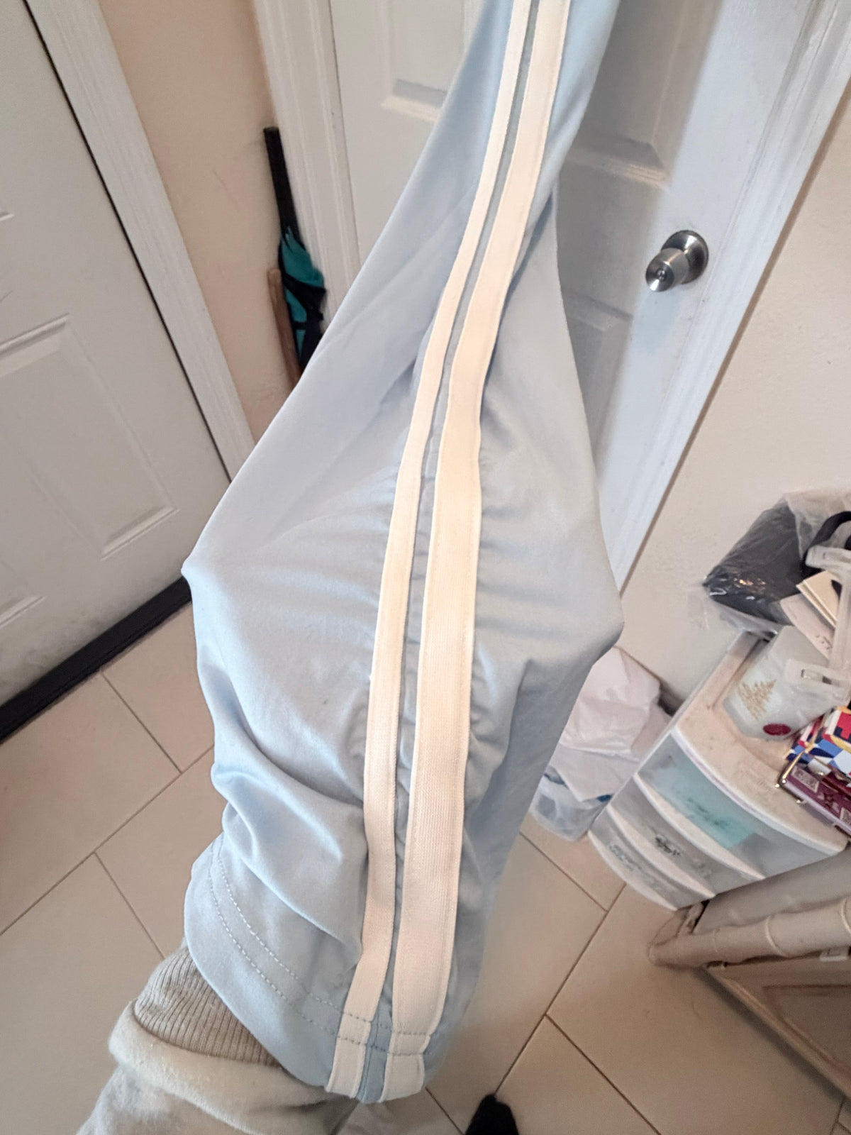 SHEIN Light Blue Sleeveless Wide Leg Jumpsuit Size Large