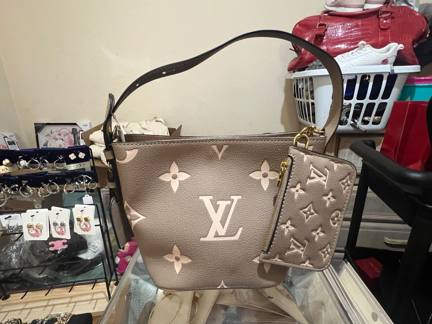 Taupe Bucket Bag