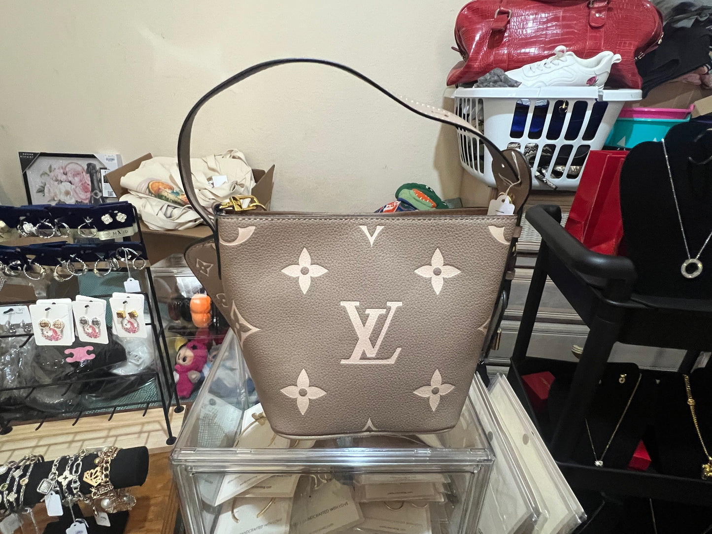 Taupe Bucket Bag