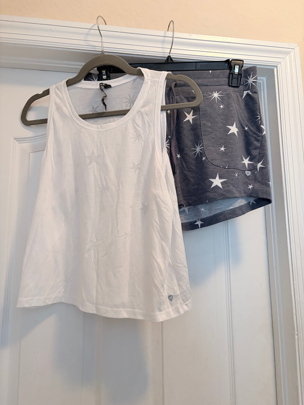 Wildfox Star Print Tank Top & Shorts Set – XL/L