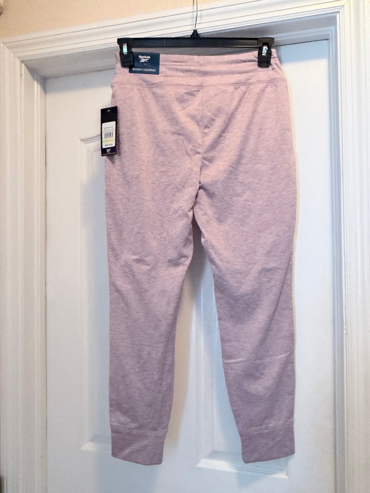 Reebok Ambition Vector Skinny Leggings Sea Fog Heather Size Large NWT