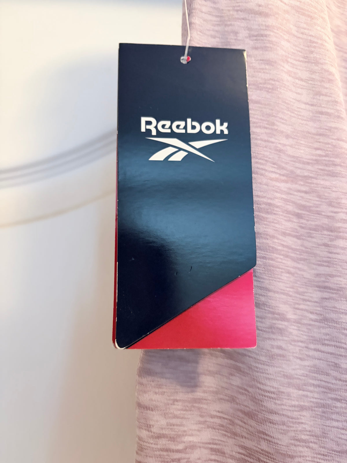 Reebok Ambition Vector Skinny Leggings Sea Fog Heather Size Large NWT