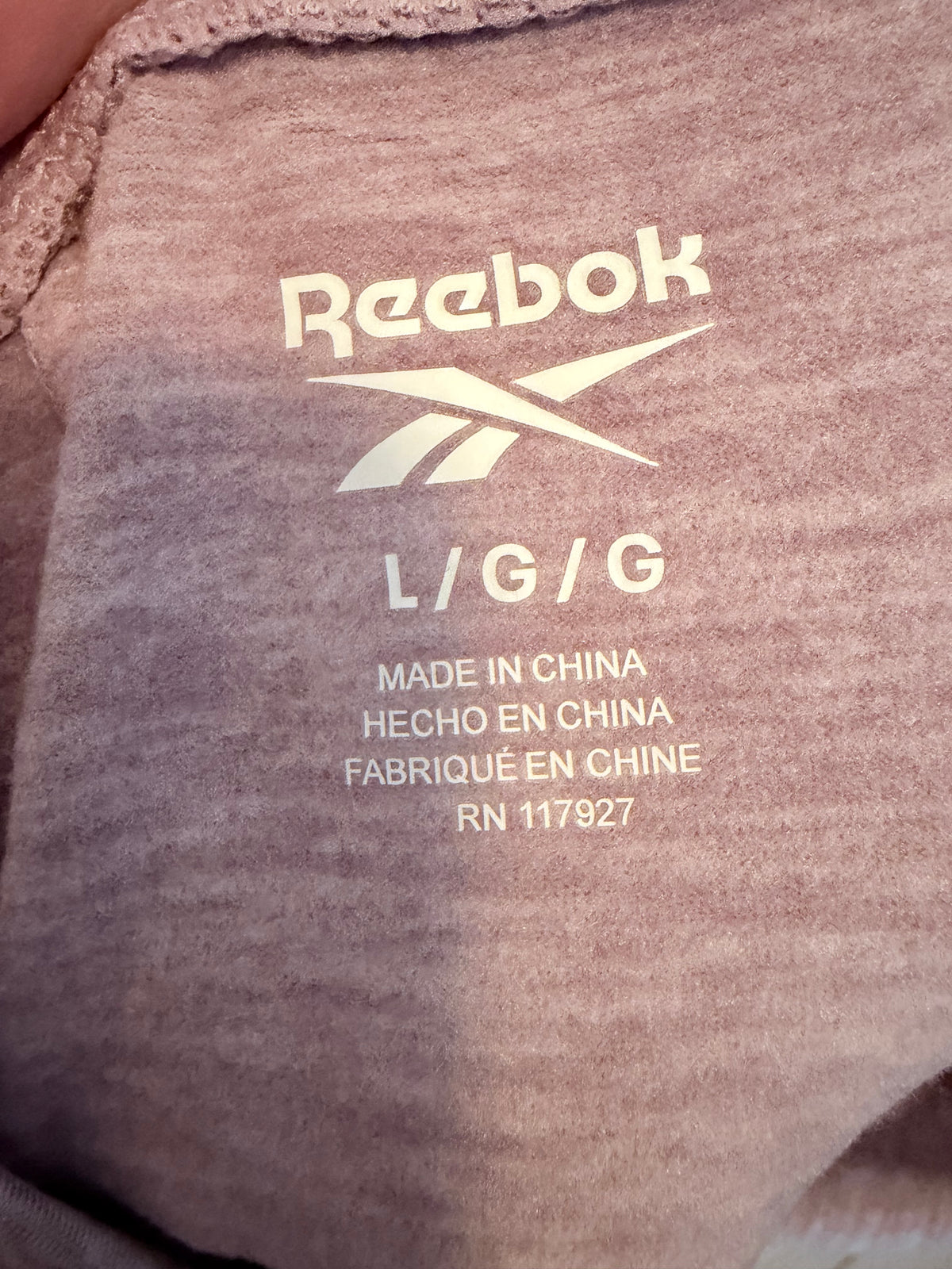 Reebok Ambition Vector Skinny Leggings Sea Fog Heather Size Large NWT