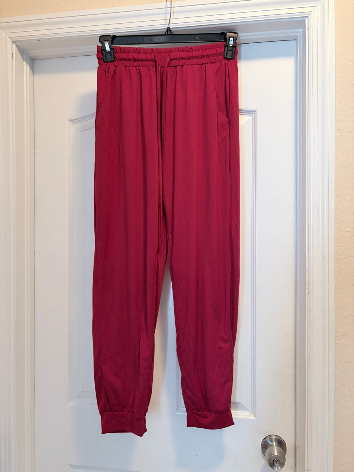 SHEIN Burgundy Jogger Pants Size Large