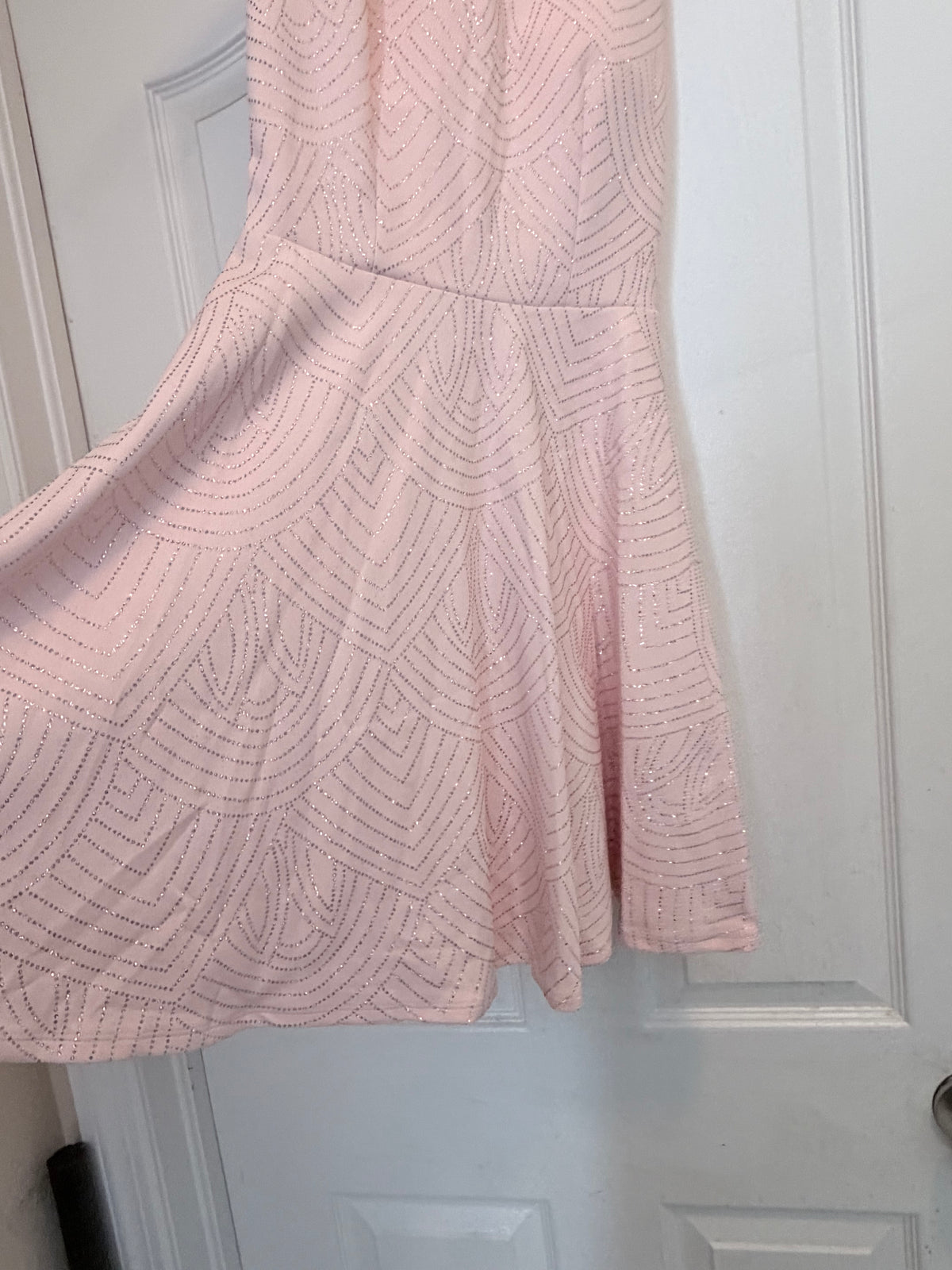 City Studio Pink Rhinestone Fit & Flare Party Dress Size 3