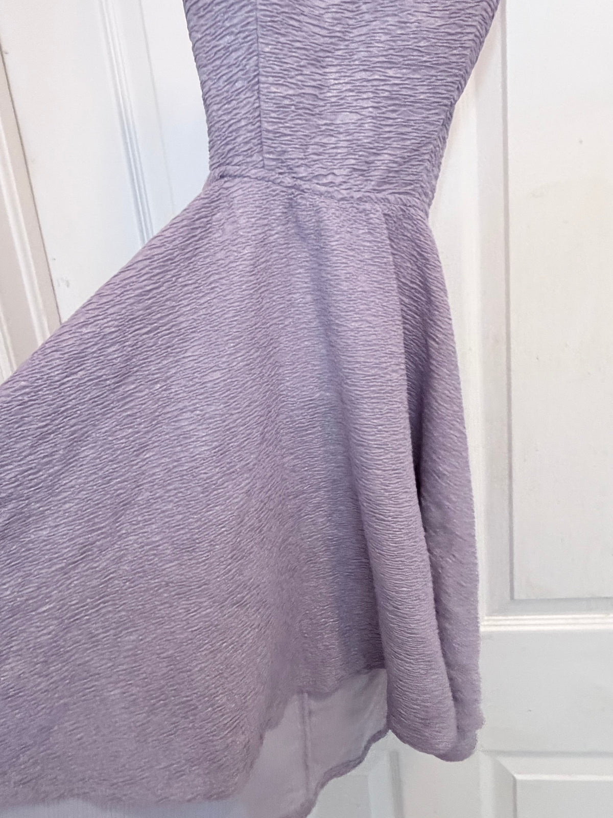 Lavender Lace Back Fit & Flare Dress Size 7