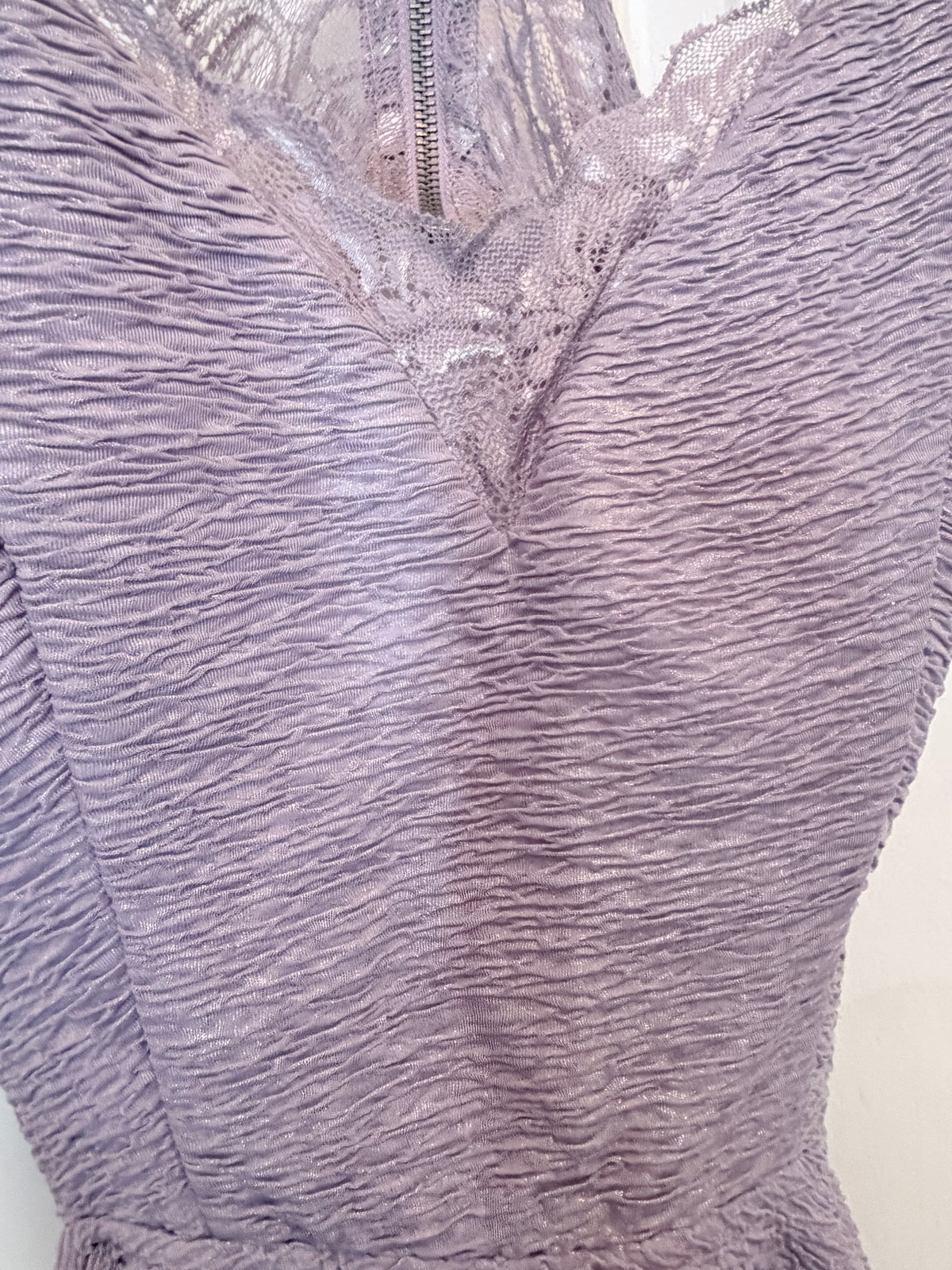 Lavender Lace Back Fit & Flare Dress Size 7